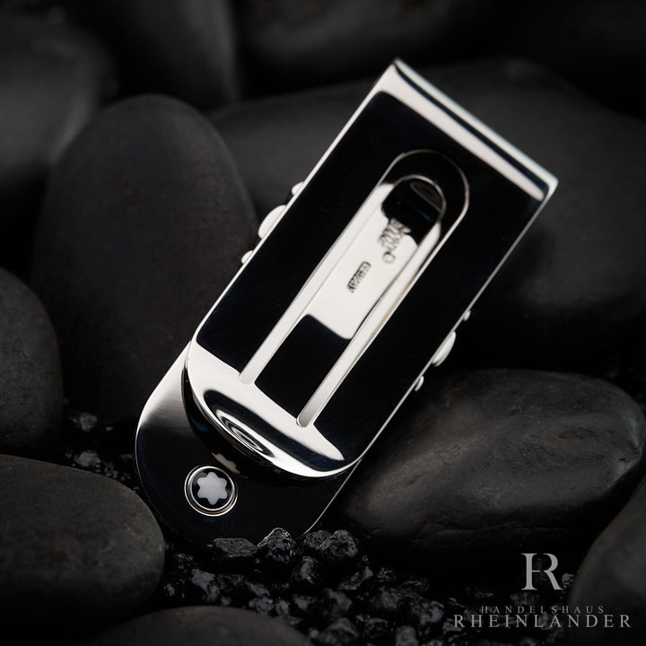 Montblanc Meisterstück Platinum Line Money Clip Gel Clip Black Onyx ID 3804