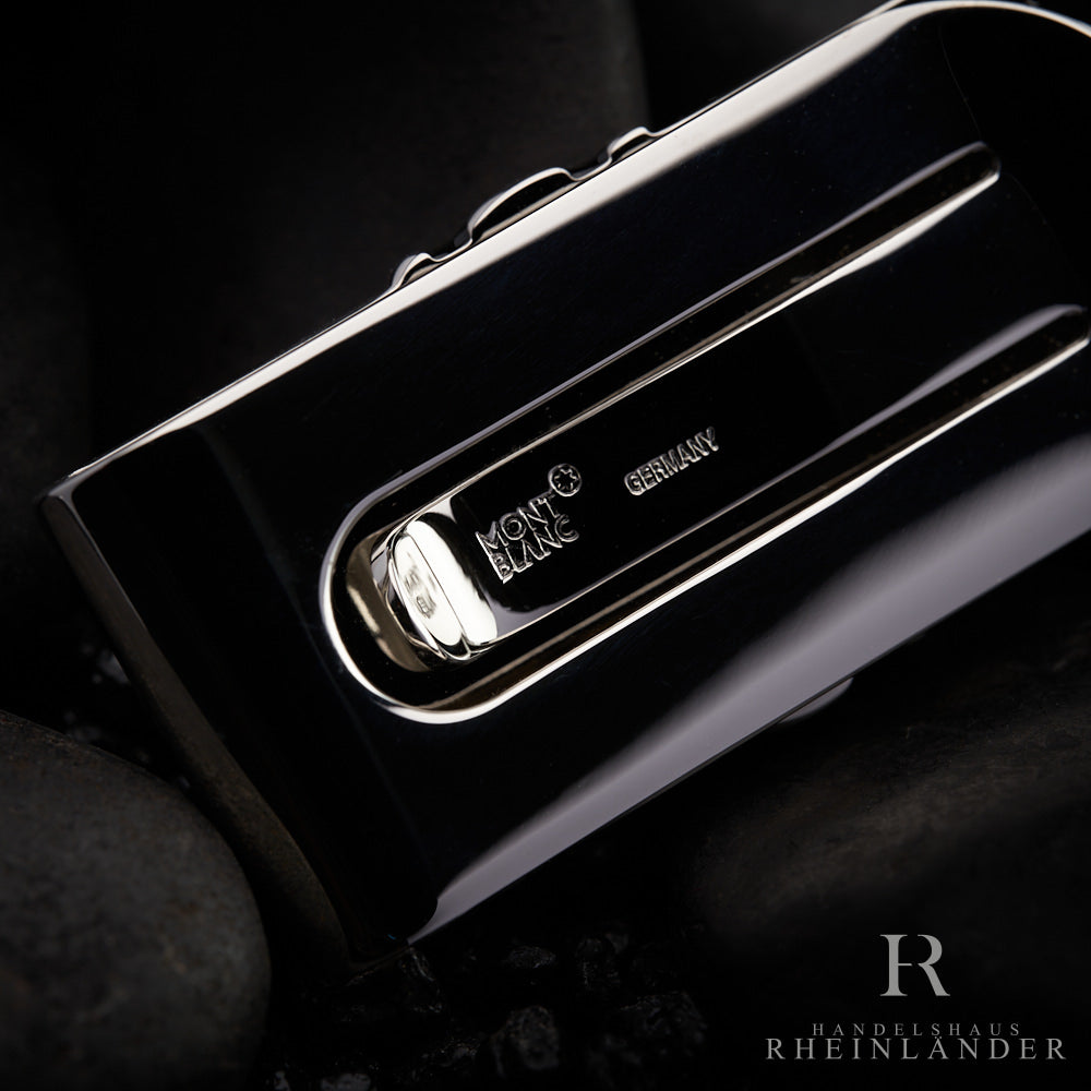 Montblanc Meisterstück Platinum Line Money Clip Gel Clip Black Onyx ID 3804