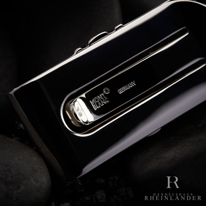 Montblanc Meisterstück Platinum Line Money Clip Gel Clip Black Onyx ID 3804