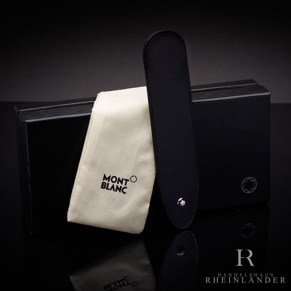 Montblanc Pen Sleeve in schwarz aus Leder für ein Schreibgerät