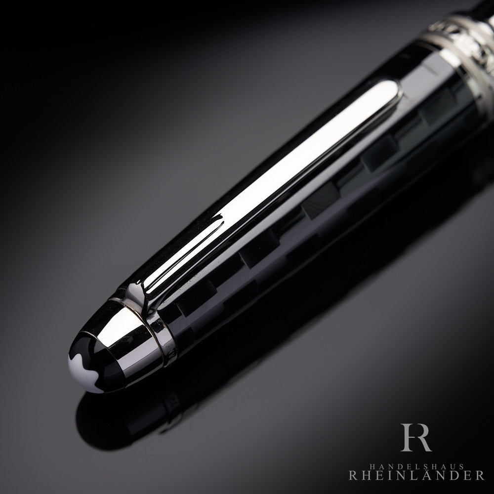 Montblanc Meisterstück Solitaire Ceramics Black Prisma Rollerball ID 103107 Embalaje original