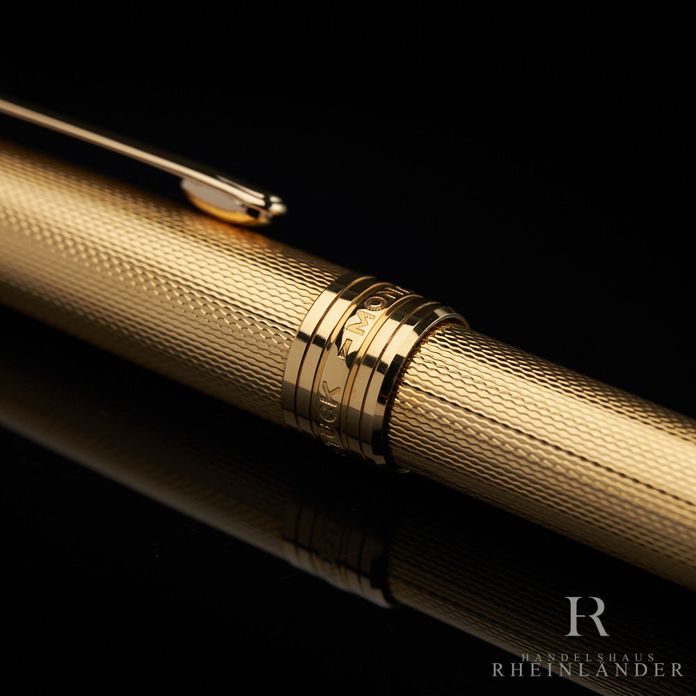 Montblanc Meisterstück Solitaire Classique Gold Plated Fine Grain Rollerball 1634