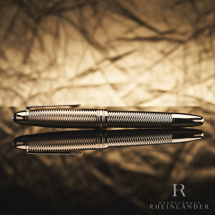 Montblanc Meisterstück Solitaire Geometry Champagne Rollerball ID 132133-118102