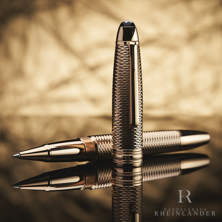 Montblanc Meisterstück Solitaire Geometry Champagne Rollerball ID 132133-118102