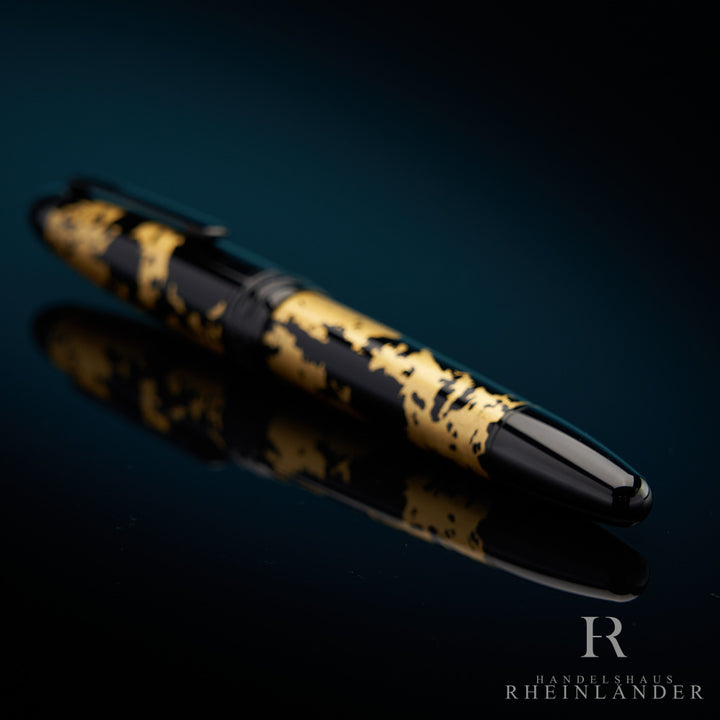 Montblanc Meisterstück Solitaire Gold Leaf Rollerball Fineliner ID 119689 OVP 