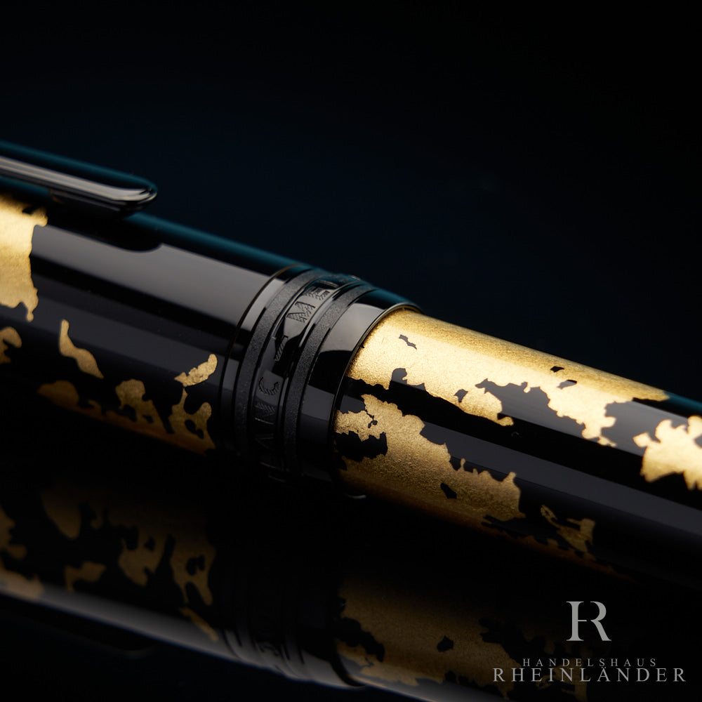 Montblanc Meisterstück Solitaire Gold Leaf Rollerball Fineliner ID 119689 OVP 