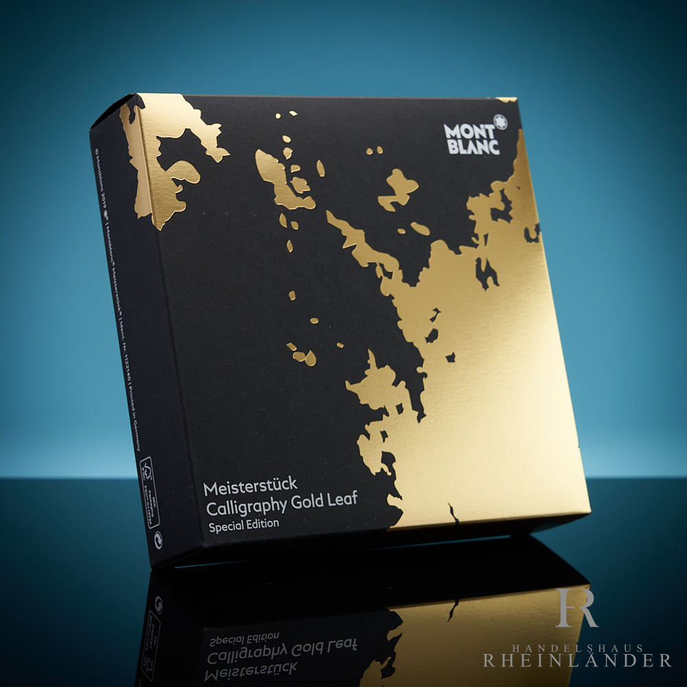 Montblanc Meisterstück Solitaire Gold Leaf Rollerball Fineliner ID 119689 OVP 