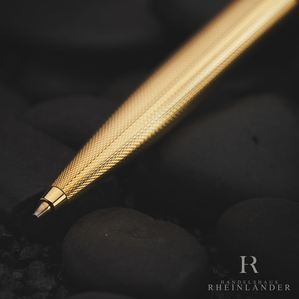 Montblanc Meisterstück Solitaire Gold Plated Barleycorn Mechanical Pencil 1654 