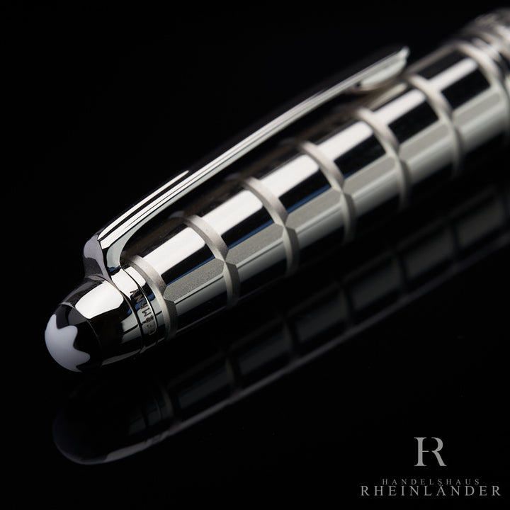 Roller Montblanc Meisterstück Solitario Chapado en Platino ID 38247