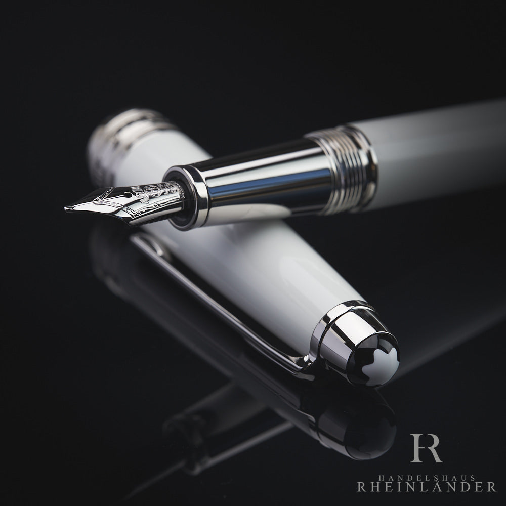 Montblanc Meisterstück Solitaire White Classique fountain pen ID 111937 OVP 