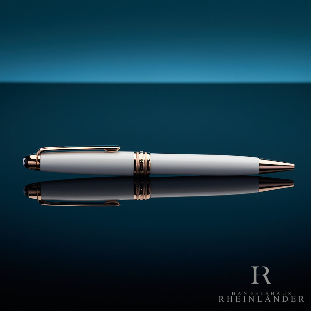 Bolígrafo Montblanc Meisterstück Blanco Solitario Oro Rojo Classique ID 113325
