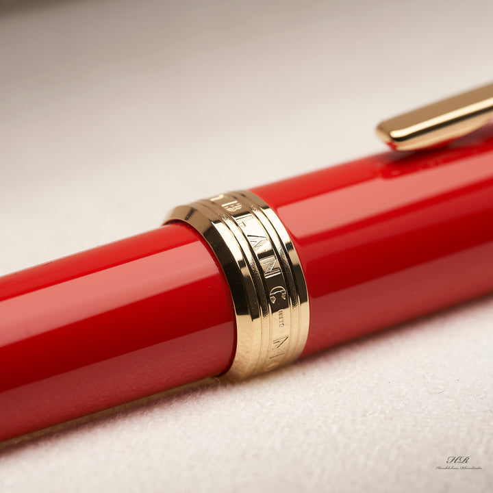Montblanc PIX Collection Gold Line Precious Resin Red Ballpoint Pen ID 117655 OVP