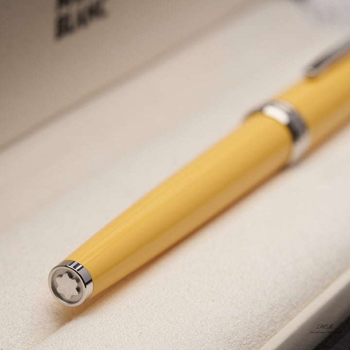 Montblanc PIX Collection Platinum Line Resin COY Yellow Rollerball ID 125239 OVP 