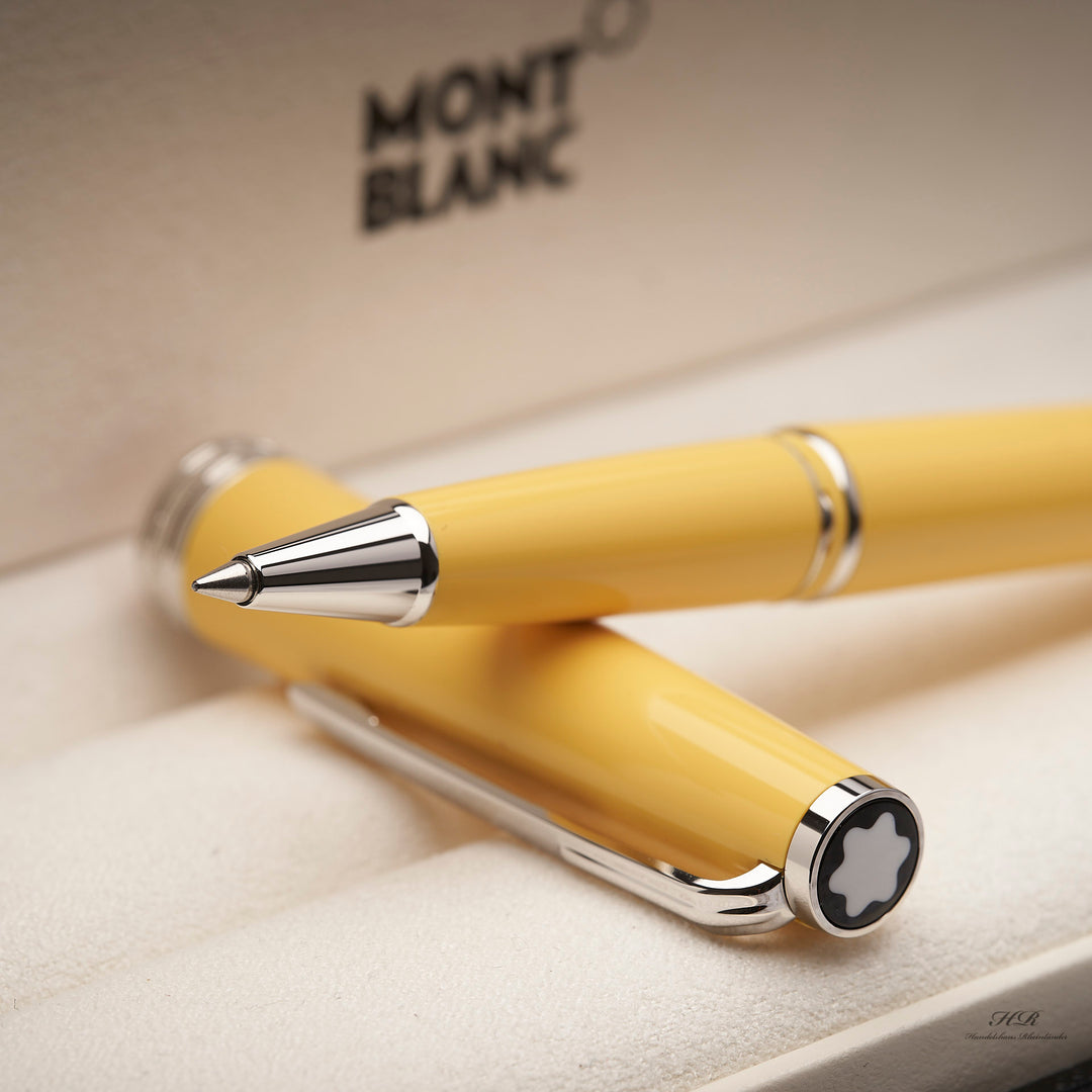 Montblanc PIX Collection Platinum Line Resin COY Yellow Rollerball ID 125239 OVP 