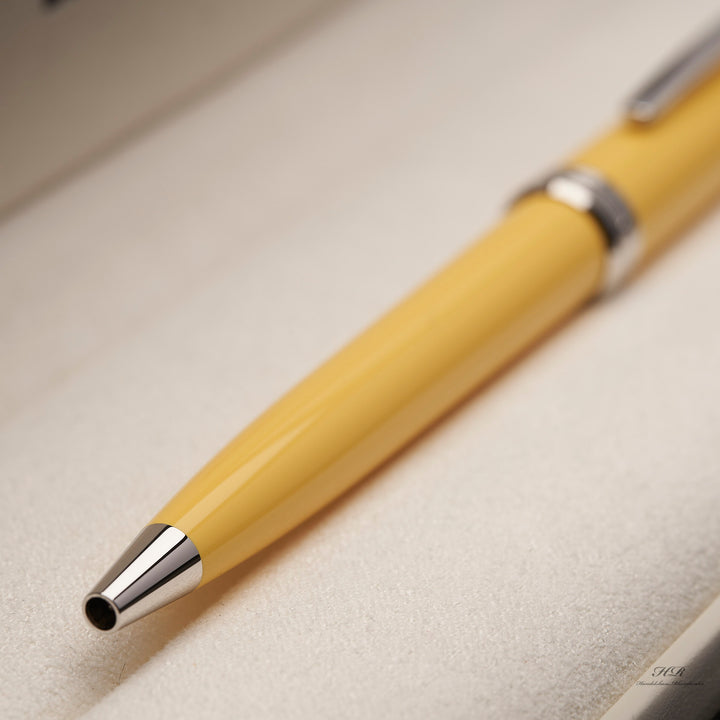 Montblanc PIX Collection Platinum Line Resin Yellow Ballpoint Pen ID 125240 OVP 