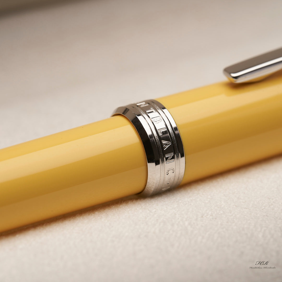 Montblanc PIX Collection Platinum Line Resin Yellow Ballpoint Pen ID 125240 OVP 