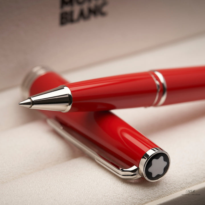 Montblanc PIX Collection Platinum Line Red Rollerball Fine Liner ID 114813 OVP 