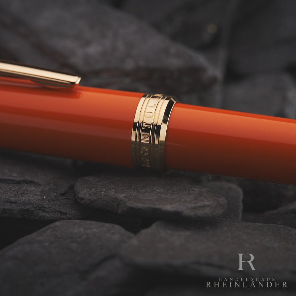 Montblanc PIX Collection Precious Resin AU Manganese Orange Ballpoint Pen 119903