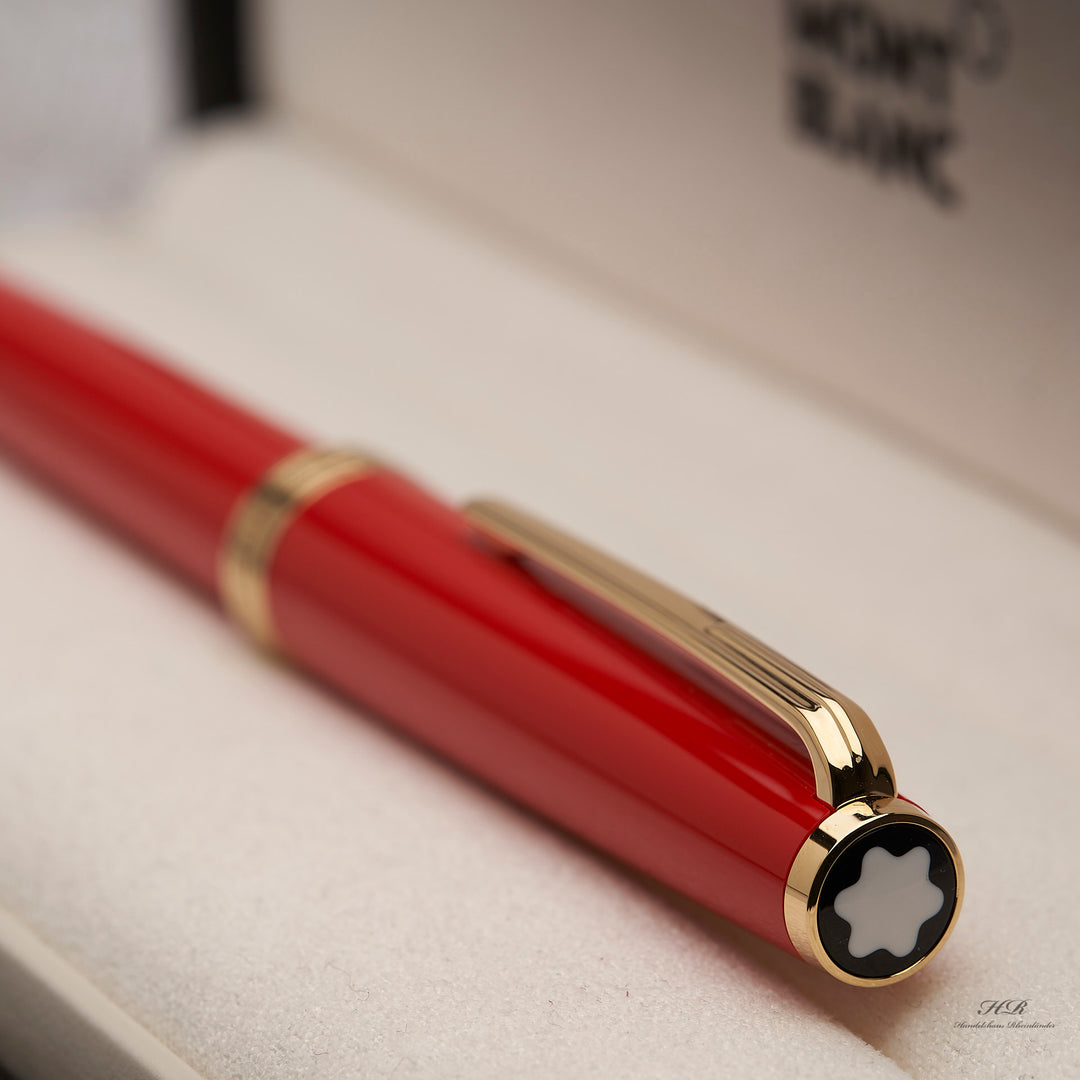 Montblanc PIX Collection Precious Resin Gold Plated Red Rollerball ID 117654 OVP