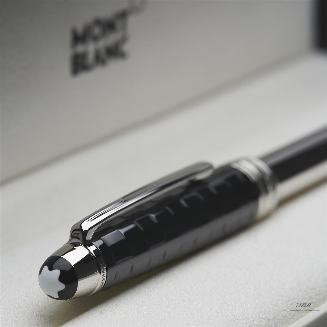 Montblanc Solitaire Ceramic Line Black Prisma 144 fountain pen ID 103106 orig