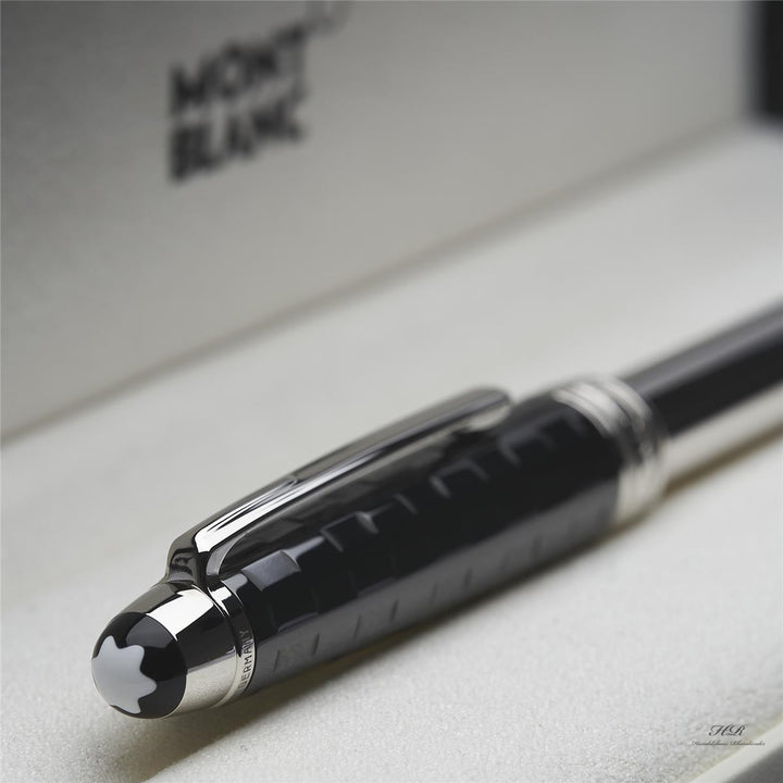 Montblanc Solitaire Ceramic Line Black Prisma 144 fountain pen ID 103106 orig