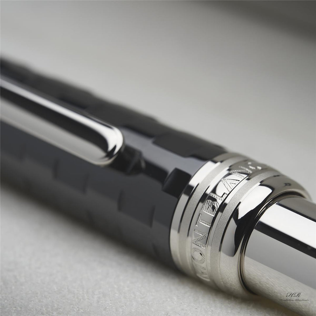 Montblanc Solitaire Ceramic Line Black Prisma 144 fountain pen ID 103106 orig