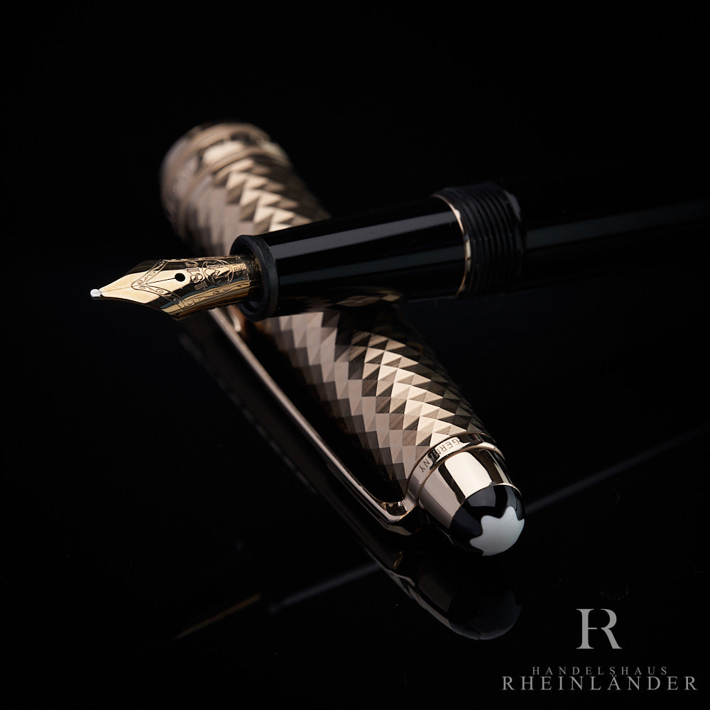 Montblanc Solitaire Doue Geometric Dimension Classique Fountain Pen ID 105986 