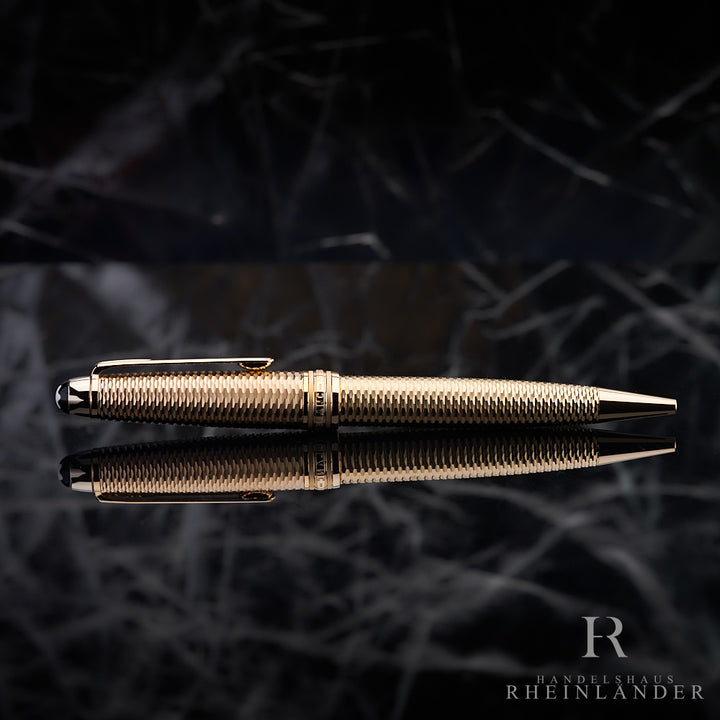 Montblanc Solitaire Geometry Champagne Gold Ballpoint Pen ID 132134-118103
