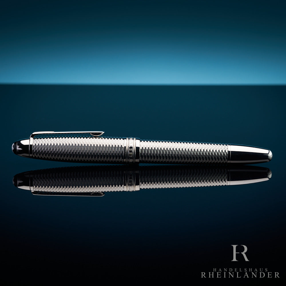 Montblanc Solitaire LeGrand Geometry Platinum Rollerball ID 132129-118098