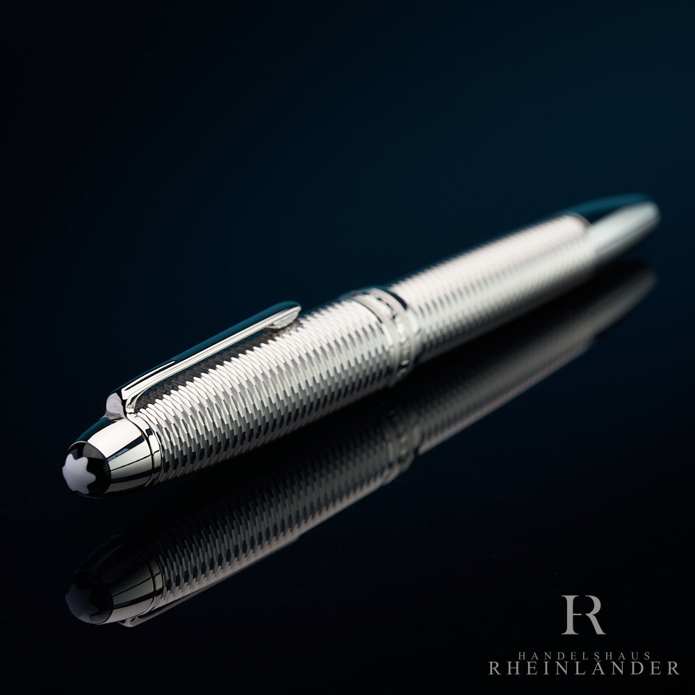 Montblanc Solitaire LeGrand Geometry Platinum Rollerball ID 132129-118098