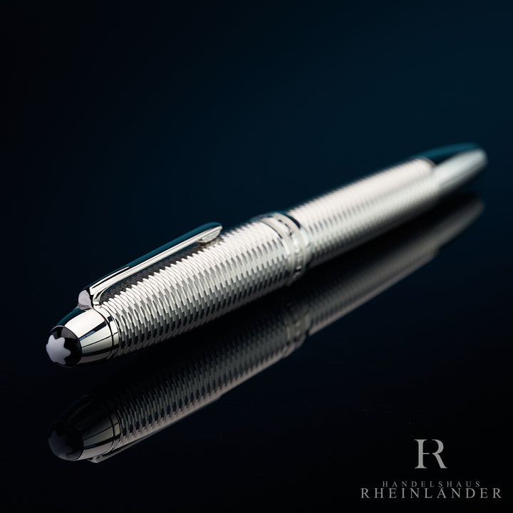 Montblanc Solitaire LeGrand Geometry Platinum Rollerball ID 132129-118098