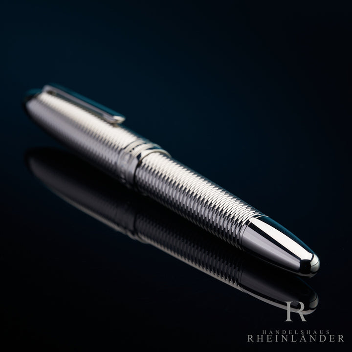 Montblanc Solitaire LeGrand Geometry Platinum Rollerball ID 132129-118098