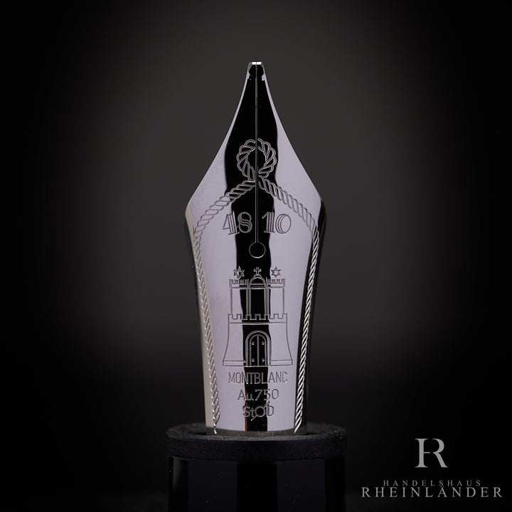 Pluma estilográfica Montblanc Edición Especial Meisterstück No. 149 Platinum Hamburg ID 115239