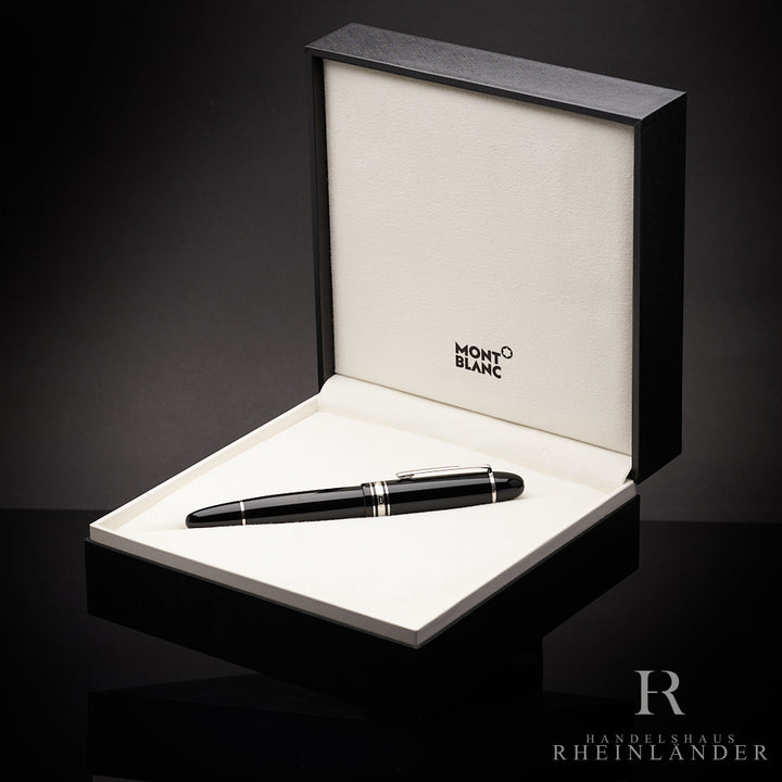 Montblanc Meisterstück Füllfederhalter in schwarz mit Platin in Originalverpackung