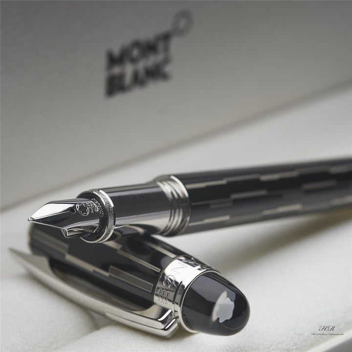 Montblanc Starwalker Black Mystery Line Füllfederhalter Edelharz ID 104224 OVP
