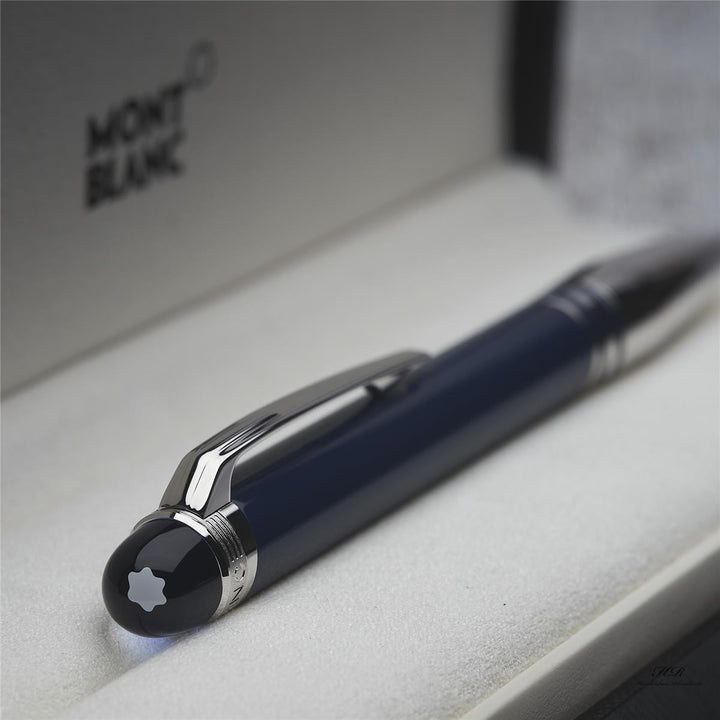 Montblanc Starwalker Blue Planet Doué Ballpoint Pen Blue Precious Resin ID 125282 OVP 