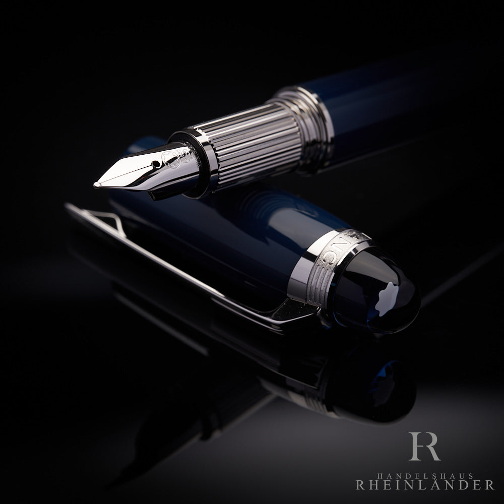 Montblanc Starwalker Blue Planet Precious Resin Blue Fountain Pen ID 132439-125290