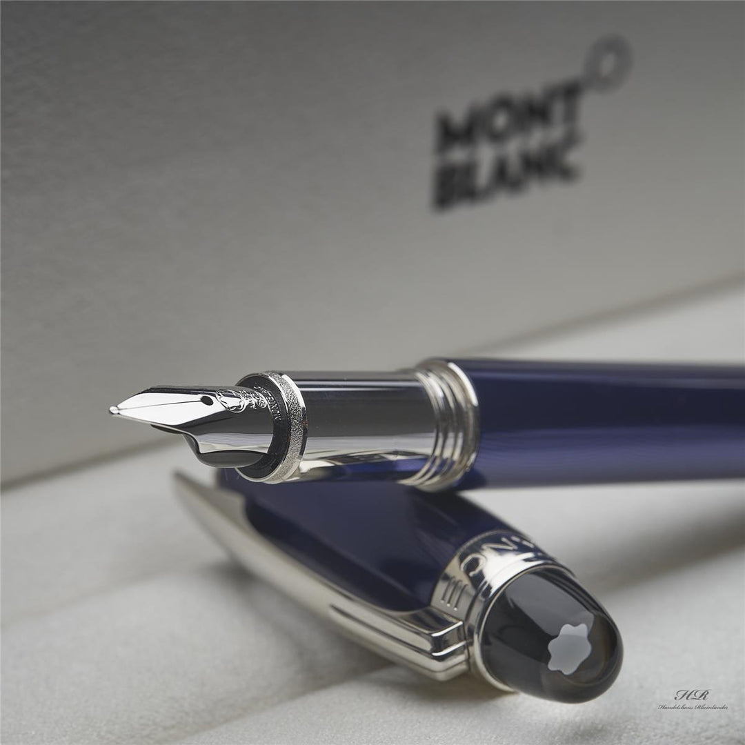 Montblanc Starwalker Cool Blue Line Guilloché Fountain Pen ID 09976 OVP