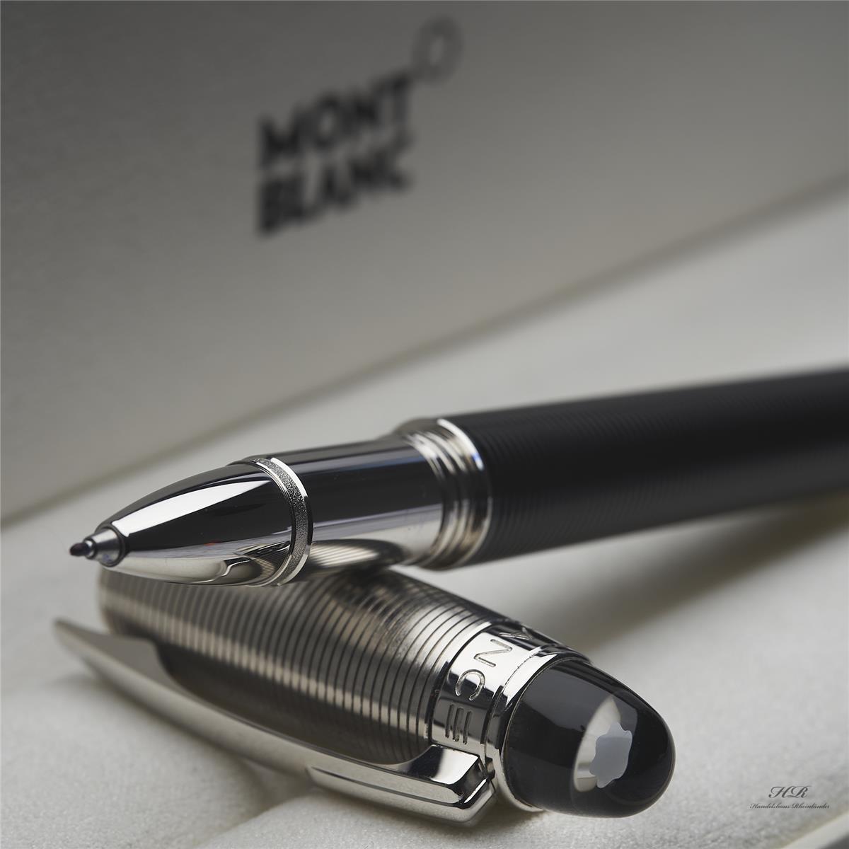Starwalker Montblanc 38011 limited starwalker ボールペンペン モンブラン Doué Silver Black Liner Fine Ball Roller Line 筆記具