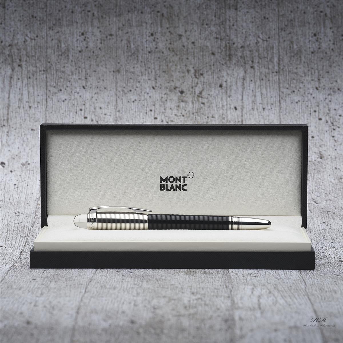Montblanc Starwalker Doué Line Roller Ball Fine Liner Black Silver