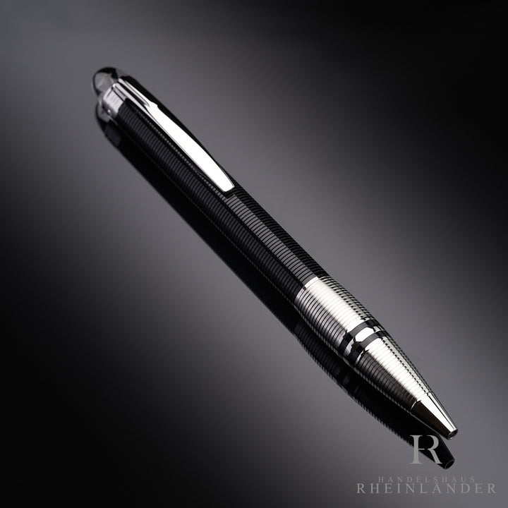 Montblanc Starwalker Doué Line Black Silver Ballpoint Pen ID 38012 OVP