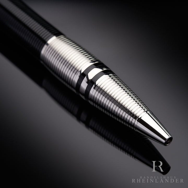 Montblanc Starwalker Doué Line Black Silver Ballpoint Pen ID 38012 OVP