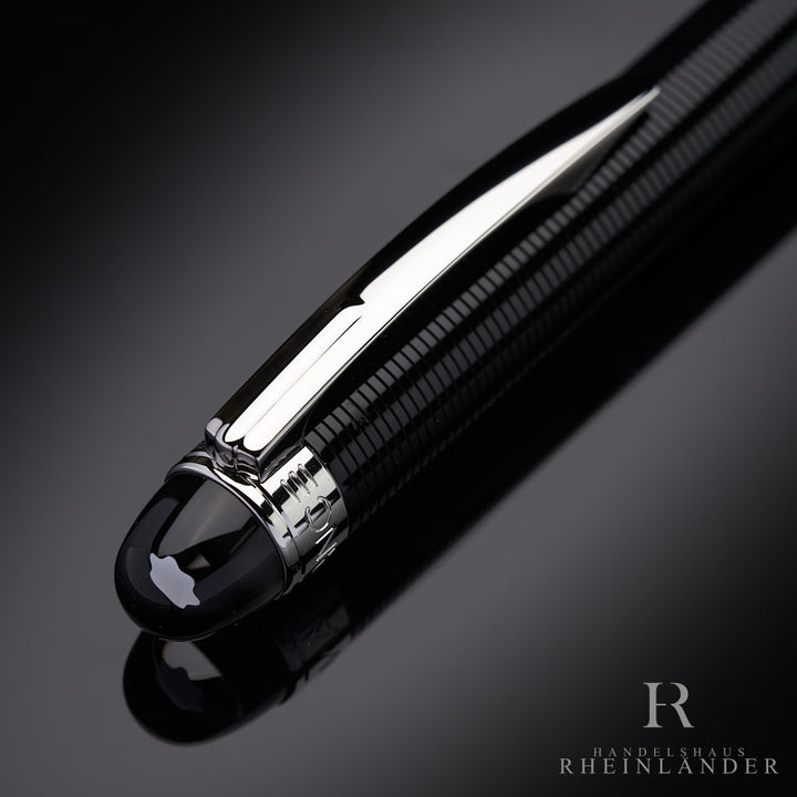 Montblanc Starwalker Doué Line Black Silver Ballpoint Pen ID 38012 OVP