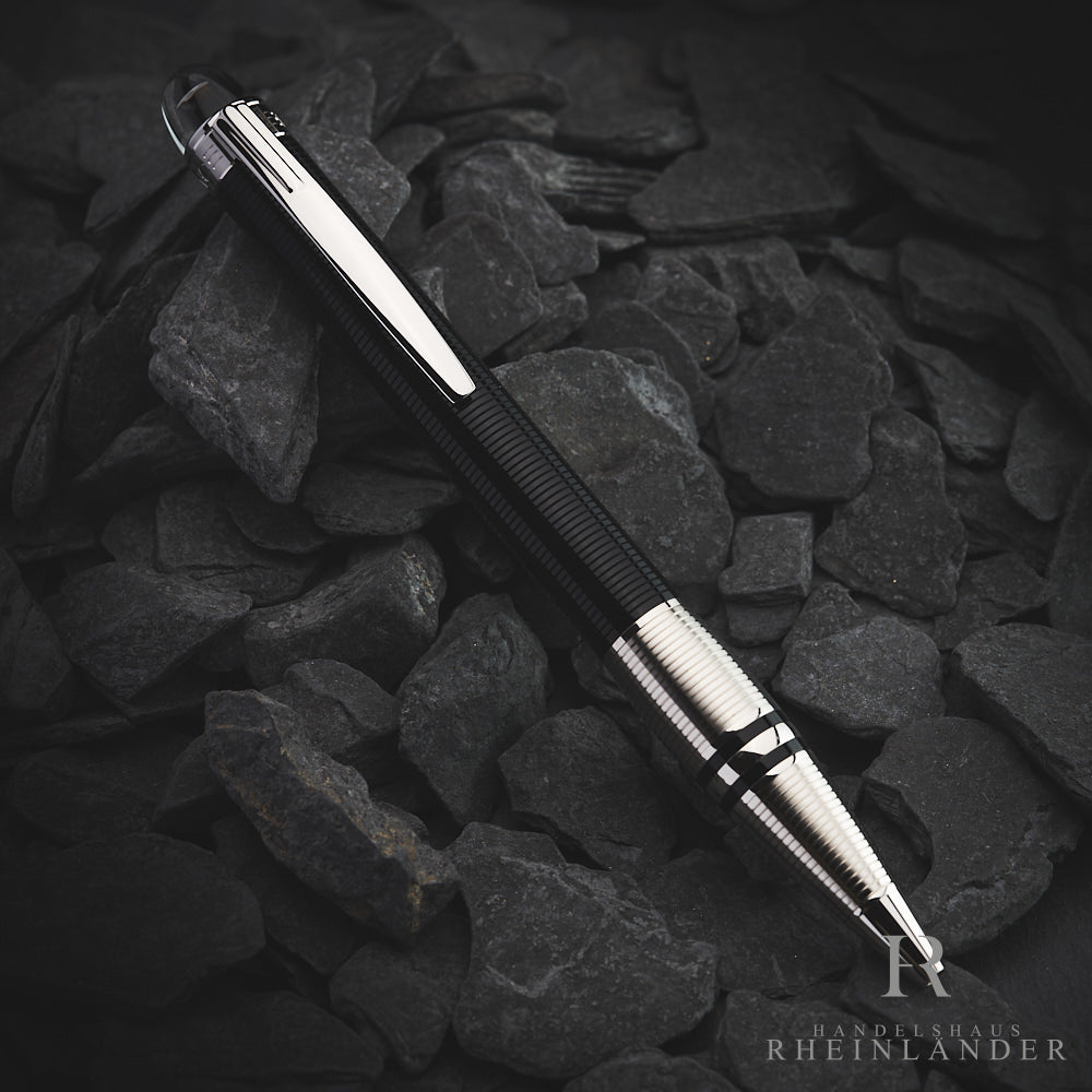 Montblanc Starwalker Doué Line Black Silver Ballpoint Pen ID 38012 OVP