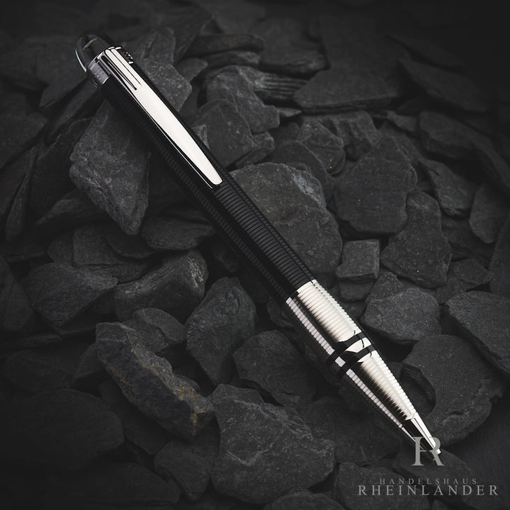 Montblanc Starwalker Doué Line Black Silver Ballpoint Pen ID 38012 OVP