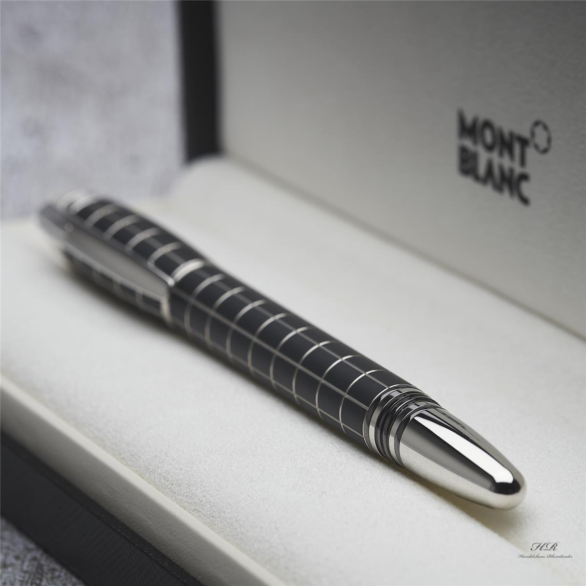 Metal Rubber Line Rollerball Fine Liner Platinum Plated ID 08856