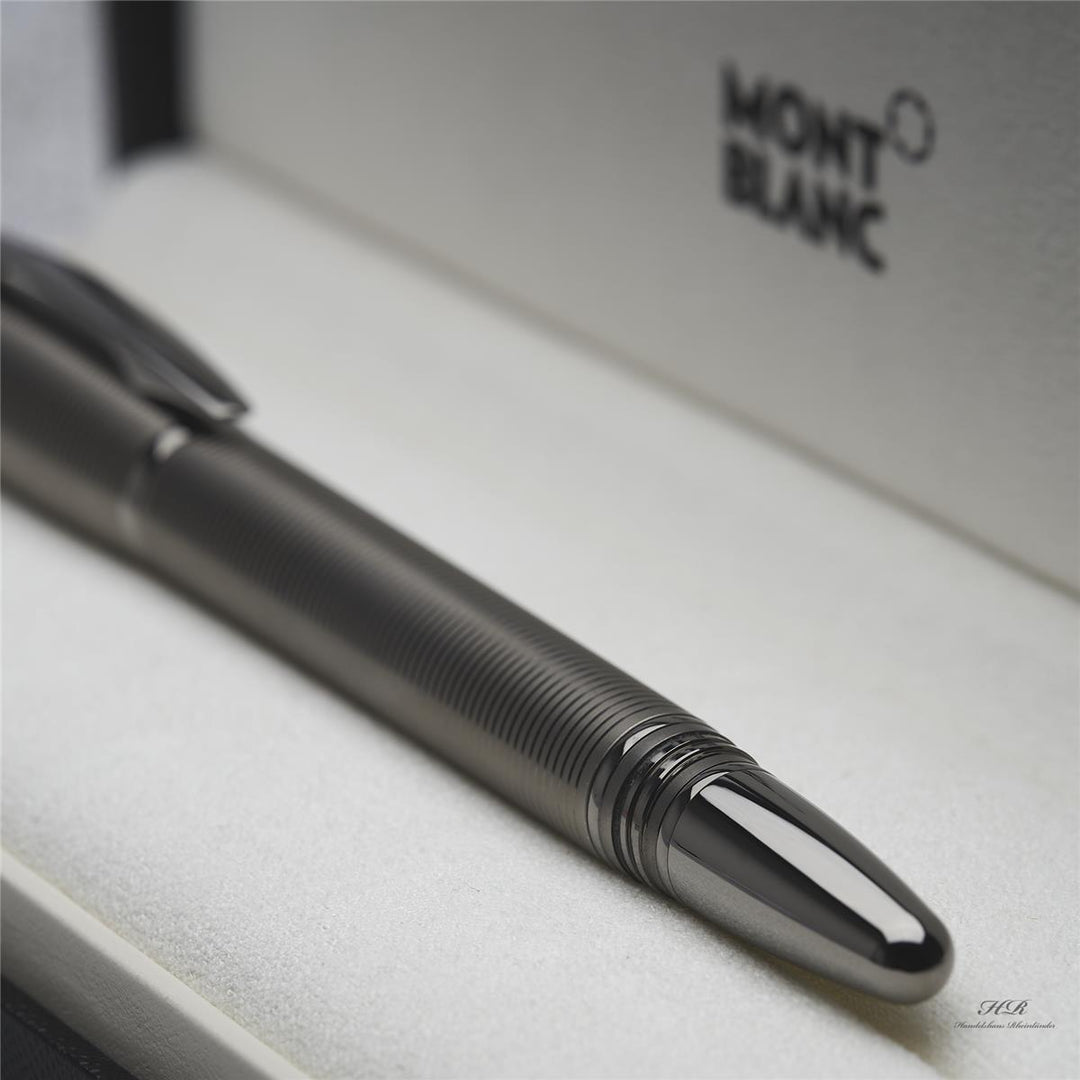 Montblanc Starwalker Midnight Black Metal Line Fountain Pen ID 105647 with OVP