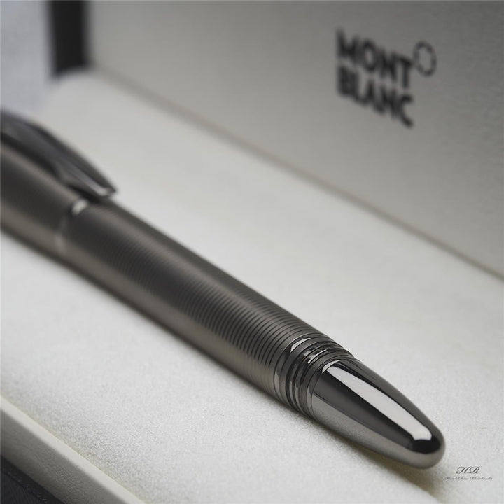 Montblanc Starwalker Midnight Black Metal Line Fountain Pen ID 105647 with OVP