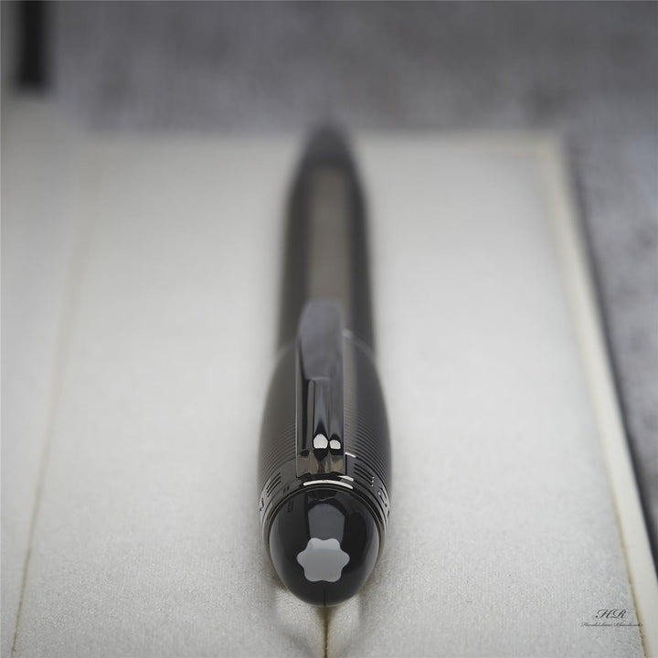 Montblanc Starwalker Midnight Black Metal Line Fountain Pen ID 105647 with OVP