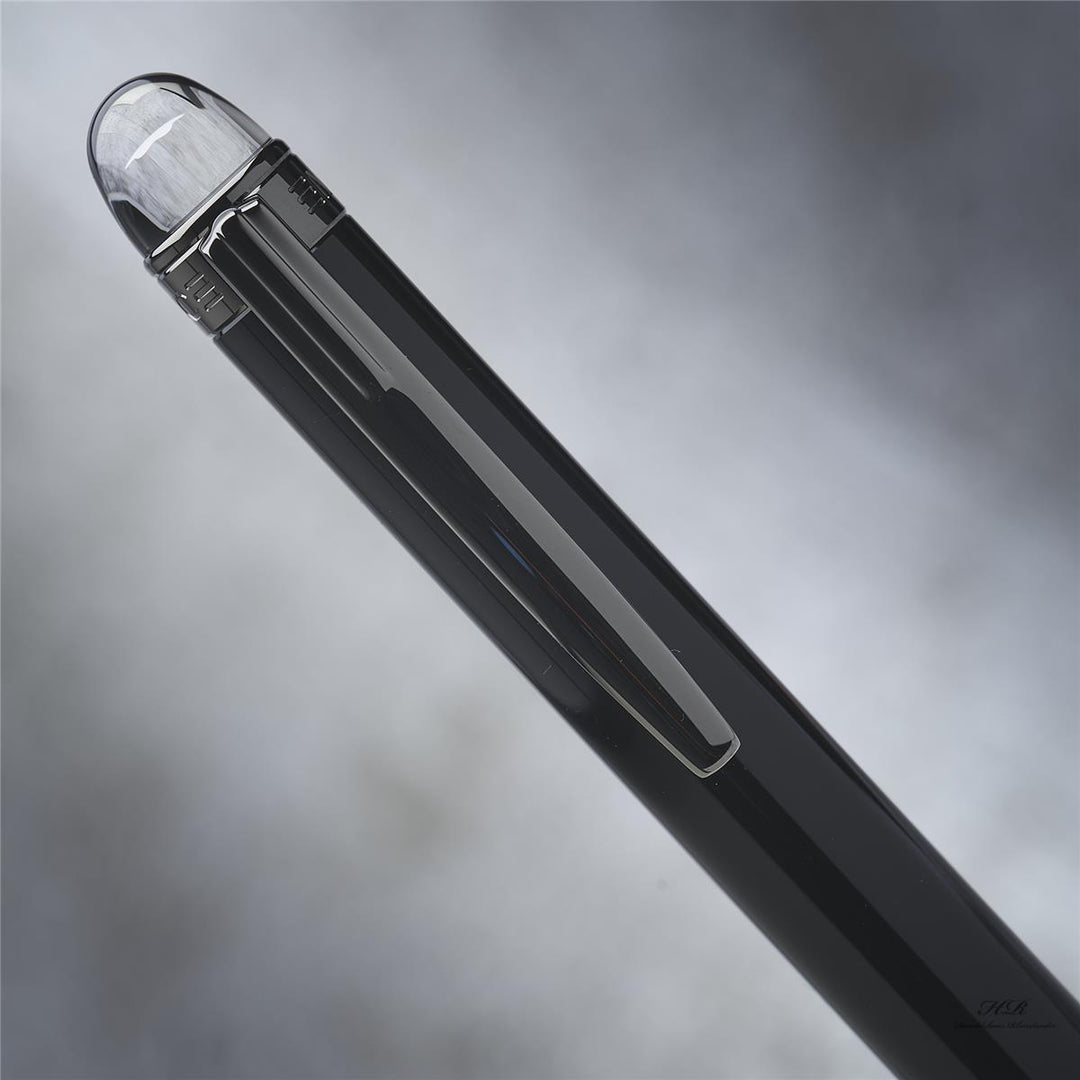 Montblanc Starwalker Midnight Black Resin Line Ballpoint Pen ID 105657 with OVP